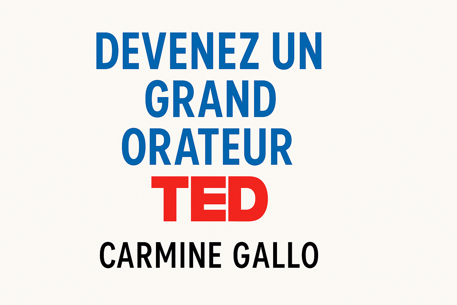 Devenez un grand orateur ted de Carmine Gallo